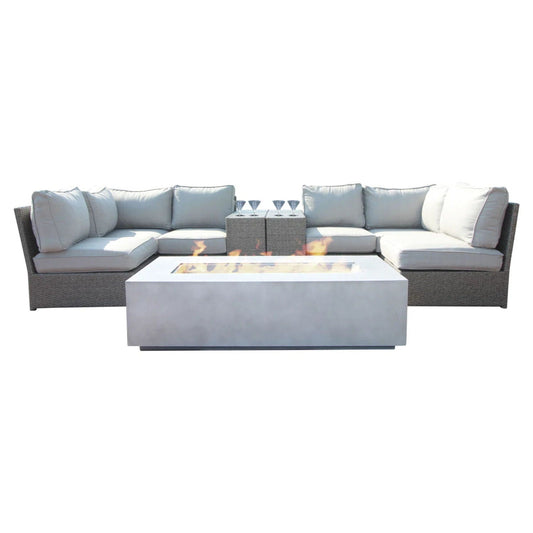 Outdoor Elegance Conversation Set With Fire Pit