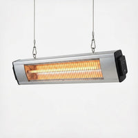 1500-Watt Infrared Wall-Mounted Electric Outdoor Heater with Remote — Studio Shot