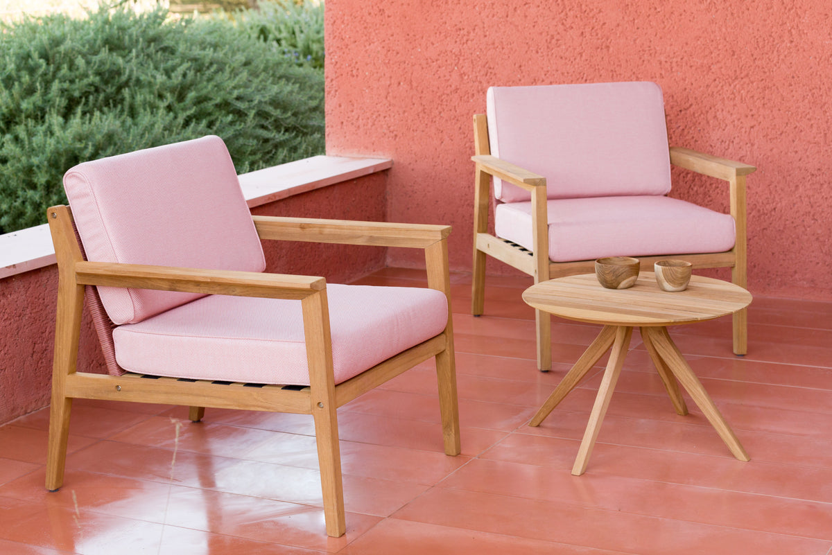 Agate Teak and Rope Sofa Chair - 1pc