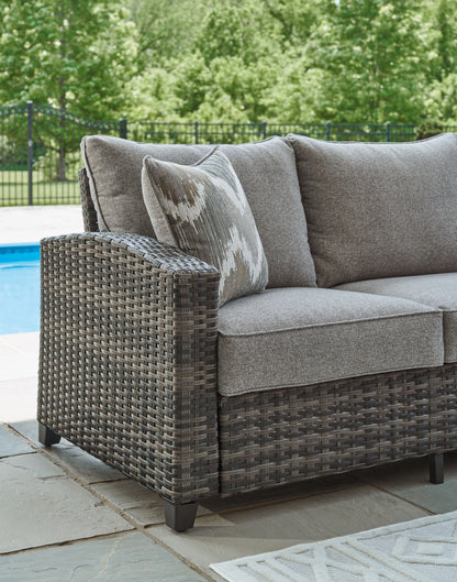Oasis Court - Sofa, Chairs, Table Set (Set of 4) - Gray